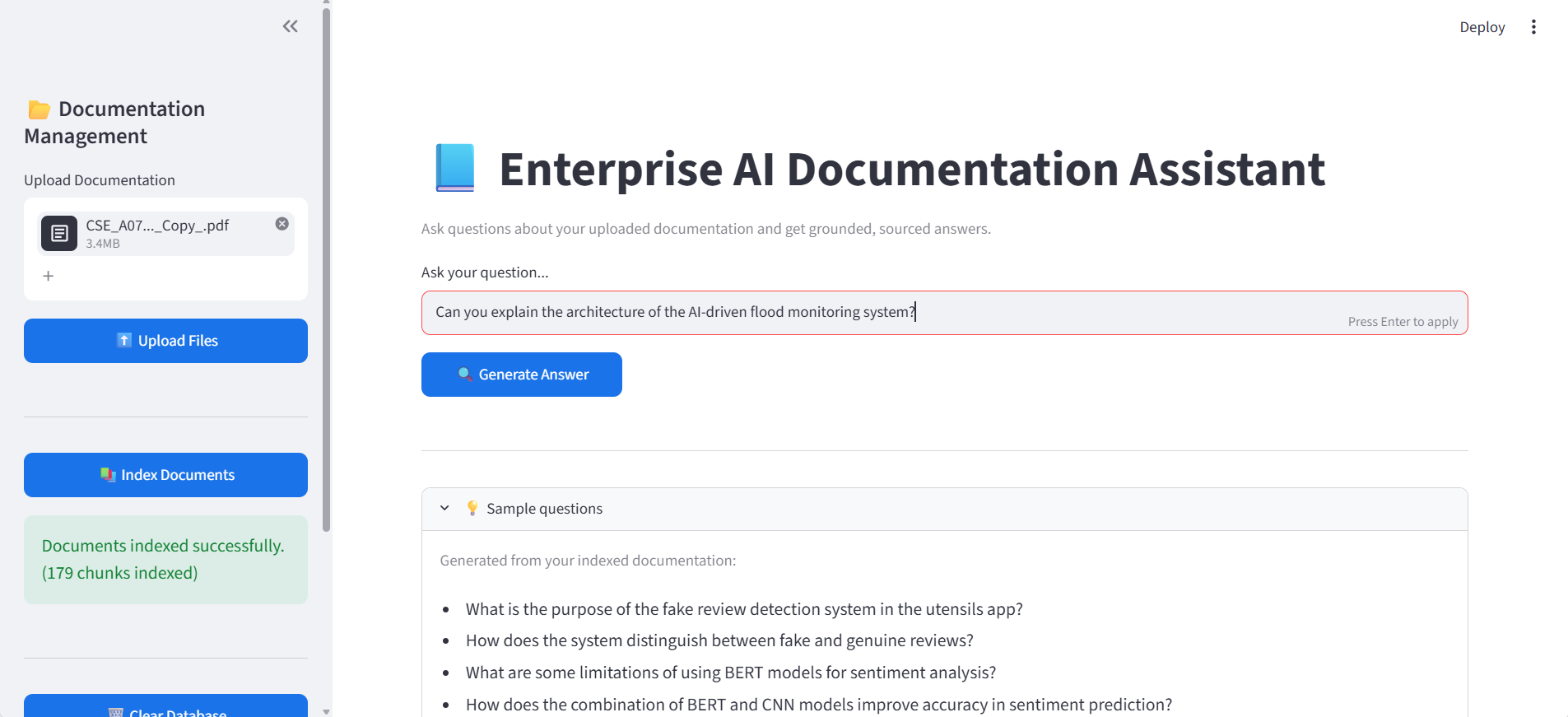 Enterprise AI Documentation Assistant